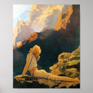 Affiche Oies sauvages Par Maxfield Parrish
