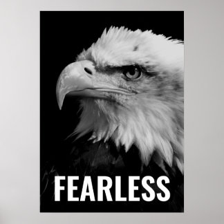 Affiche Oigle sans peur Motivational Courage Artwork