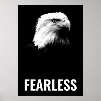 Affiche Oigle sans peur Motivational Courage Artwork