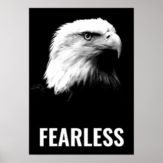 Affiche Oigle sans peur Motivational Courage Artwork