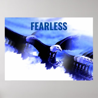 Affiche Oigle sans peur Motivational Courage Artwork
