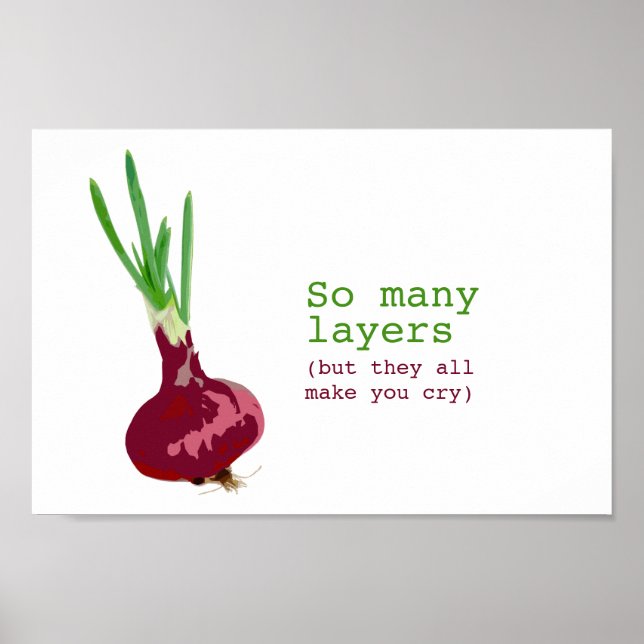 Affiche Oignon compliqué (Devant)