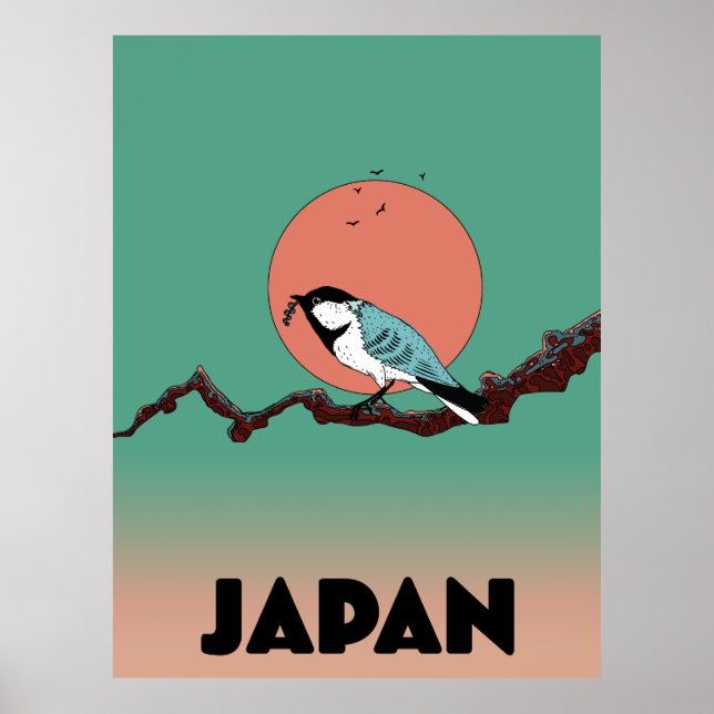 Affiche Oiseau chanteur de début de matinée (Devant)