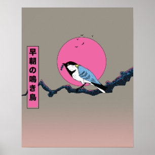 Affiche Oiseau chanteur de matinée