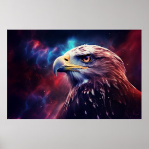 Affiche Oiseau d'aigle Majestic Wilderness Surréaliste
