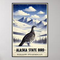 Oiseau de l'État de l'Alaska - Lagopède des saules