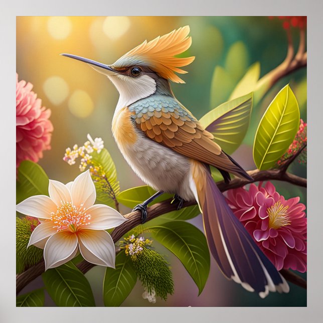 Affiche Oiseau de miel doré Imaginaire (Devant)