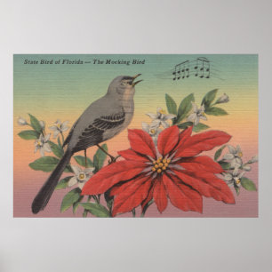 Affiche Oiseau d'état de FloridaMocking BirdFlorida