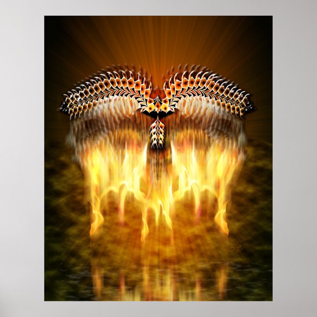 Affiche Oiseau en vol (Devant)