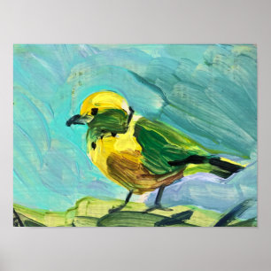 Affiche Oiseau jaune