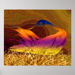 Affiche Oiseau mère