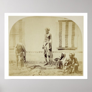 Affiche Oiseau-Receveurs, basse caste Hindus à Delhi, le