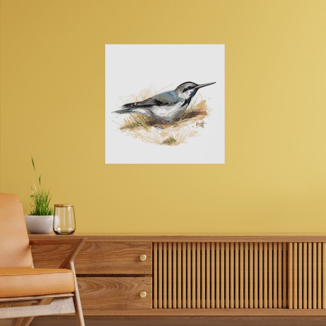 Affiche oiseau sur la plage (Salon 2)
