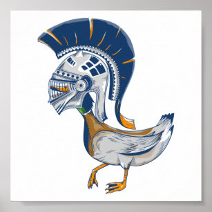 Affiche Oiseau vêtu d'un hémisphère de guerriers grecs spa