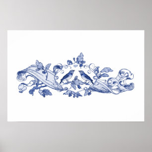 Affiche Oiseaux d'amour