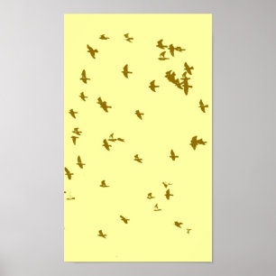 Affiche Oiseaux dans le ciel