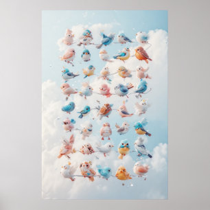 Affiche Oiseaux de même plumage
