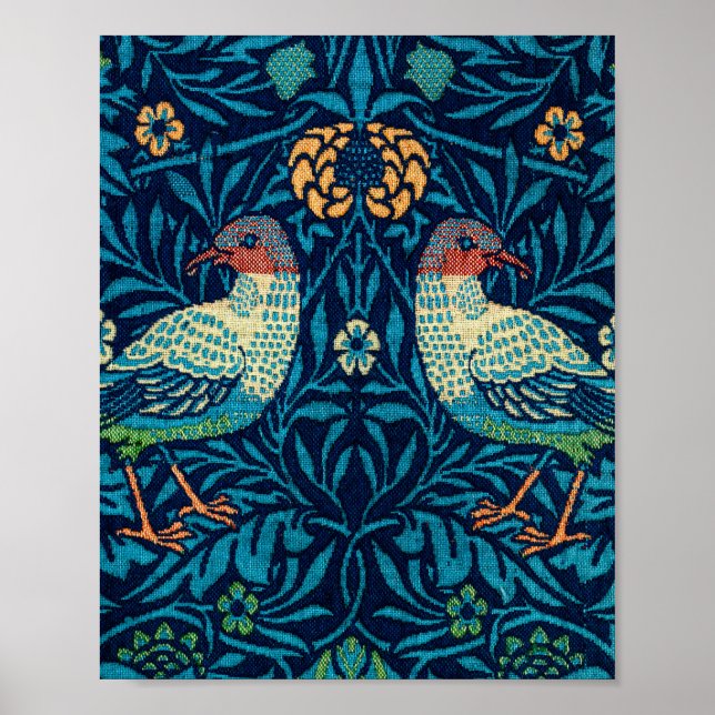 Affiche Oiseaux de William Morris (Devant)