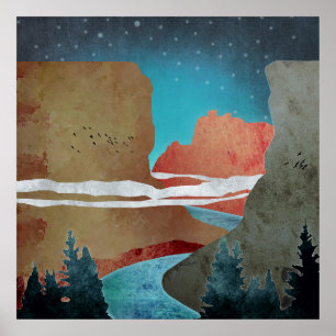 Affiche Oiseaux du Canyon