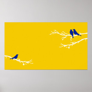 Affiche oiseaux moisis