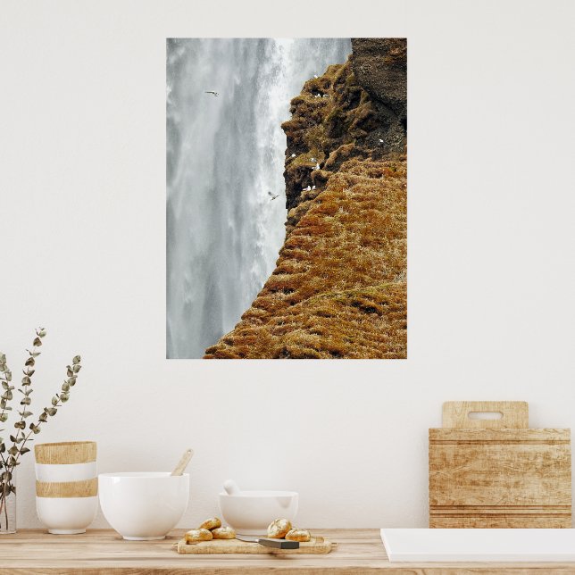 Affiche Oiseaux sur les rochers (Cuisine)
