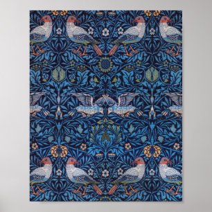 Affiche Oiseaux, William Morris