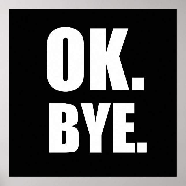 Affiche Ok, au revoir (Devant)