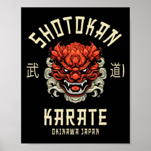 Affiche Okinawa Japon Dojo Shotokan Karaté