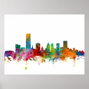 Affiche Oklahoma City Skyline