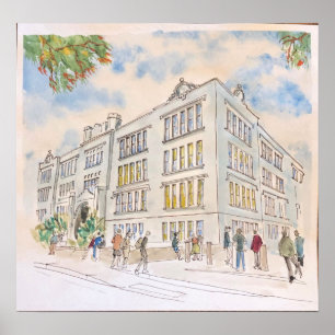 Affiche Oklahoma City University Law Building - Centre-vil