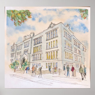 Affiche Oklahoma City University Law Building - Centre-vil