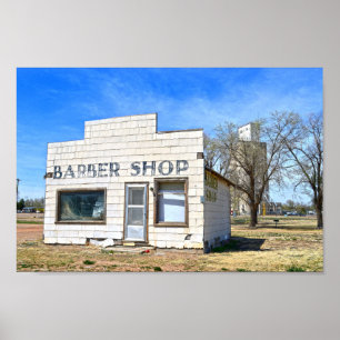 Affiche Oklahoma Panhandle Barber Shop