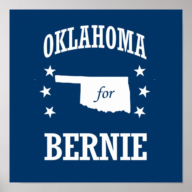 AFFICHE OKLAHOMA POUR BERNIE SANDERS (Devant)