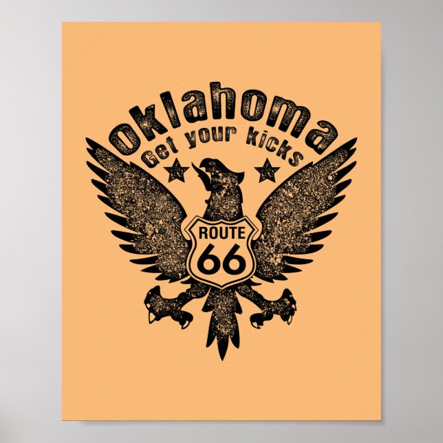 Affiche Oklahoma Prenez votre coup de pied (Devant)