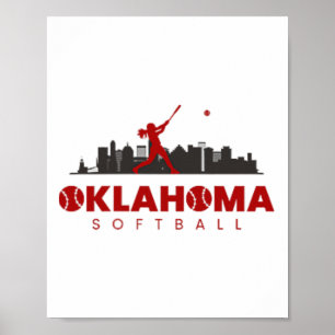 Affiche Oklahoma Softll Vintage Minimaliste Rétro Softll L