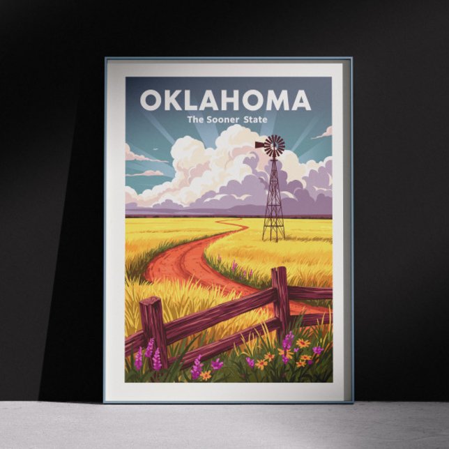 Affiche Oklahoma vintage (Créateur téléchargé)