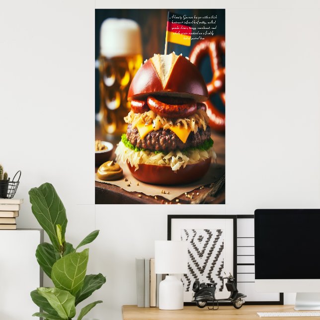 Affiche Oktoberfest Burger Feast 24x36 (Bureau à domicile)
