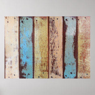 Affiche Old colorful wooden background abstract,background