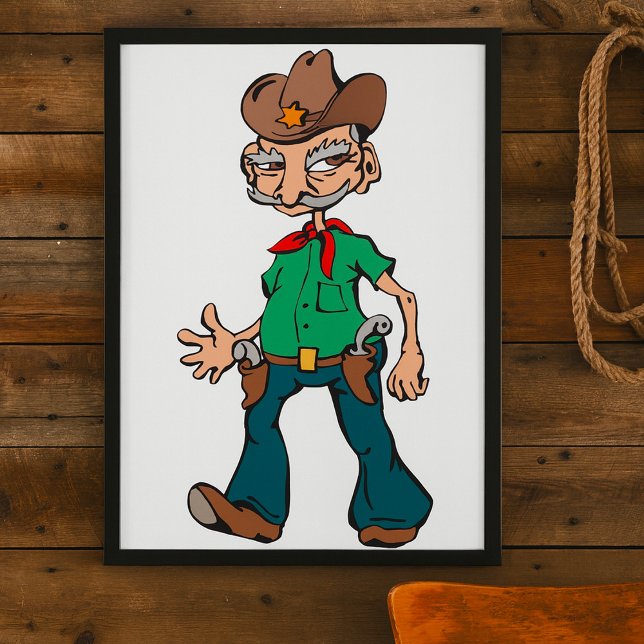 Affiche Old Cowboy (Créateur téléchargé)