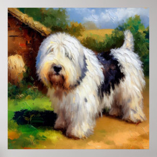 Affiche Old English Sheepdog