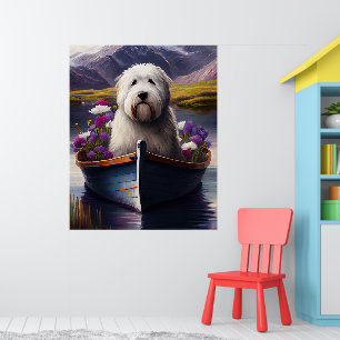 Affiche Old English Sheepdog sur Paddle : Une aventure Pit