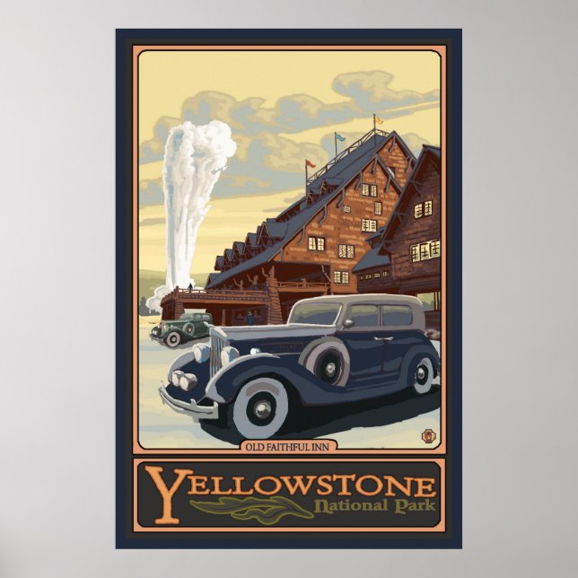 Affiche Old Faithful Inn - Yellowstone Nat'l Park (Devant)