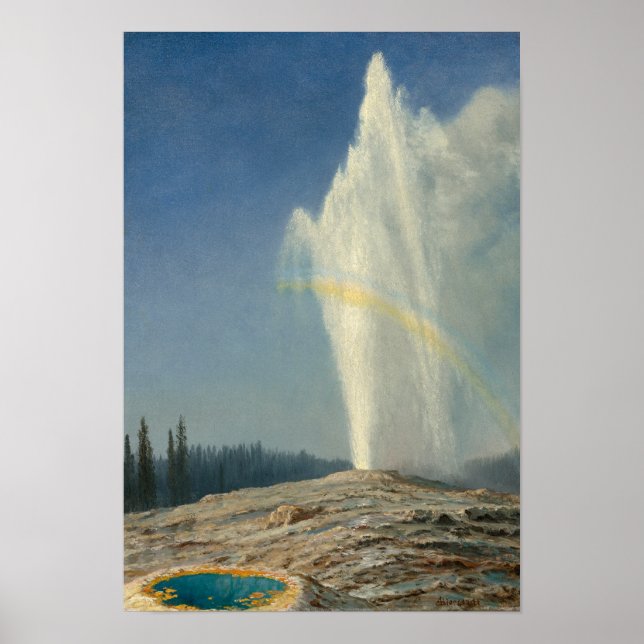 Affiche Old Faithful par Albert Bierstadt (Devant)