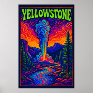 Affiche Old Faithful Psychedelique