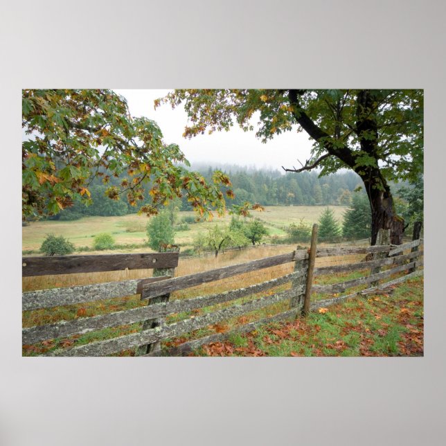 Affiche Old Fence On A Farm (Devant)