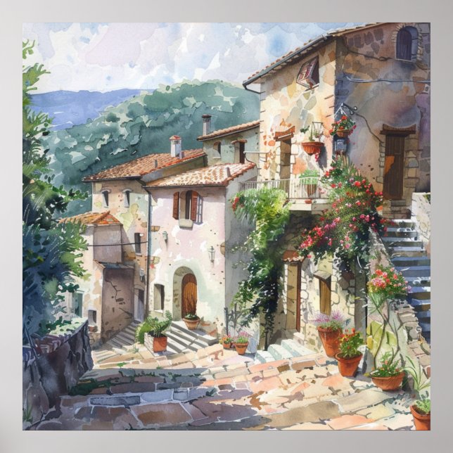 Affiche Old Italian Village  (Devant)