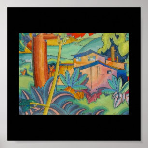 Affiche Old Kahala Home, par Arman Manookian, 1928