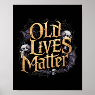 Affiche Old Lives Retro Horror Clic Rock Style Art Design