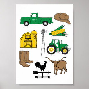 Affiche Old Macdonald a une ferme Ma vie agricole pour les
