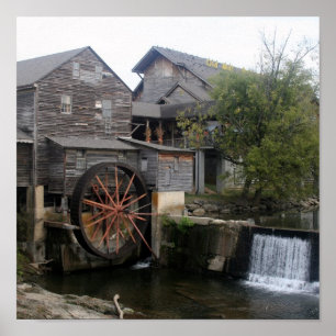 Affiche Old Mill de Pigeon Forge TN